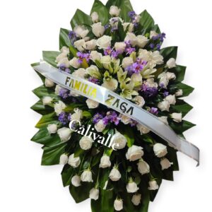 FUNEBRE LIRIOS Y ORQUIDEAS