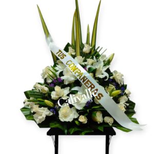 AVANICO DE LIRIO Y ROSA