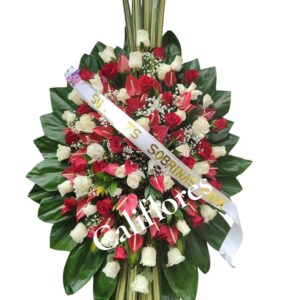 Arreglo funebre de pedestal 07