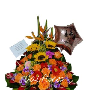 Ramo alegría con globo