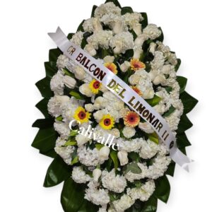 CORONA FUNEBRE CON GERBERA